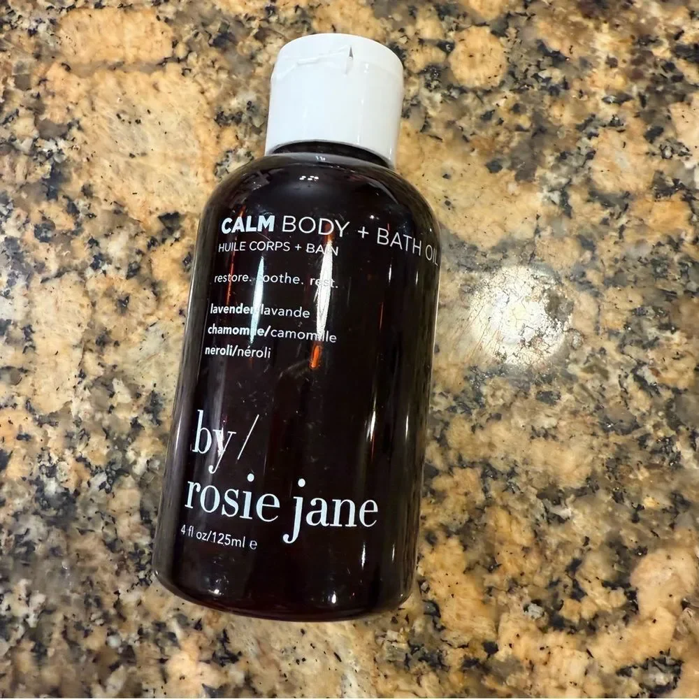 By Rosie Jane CALM Body Bath Oil Lavender Chamomile Neroli Clean Beauty NIB